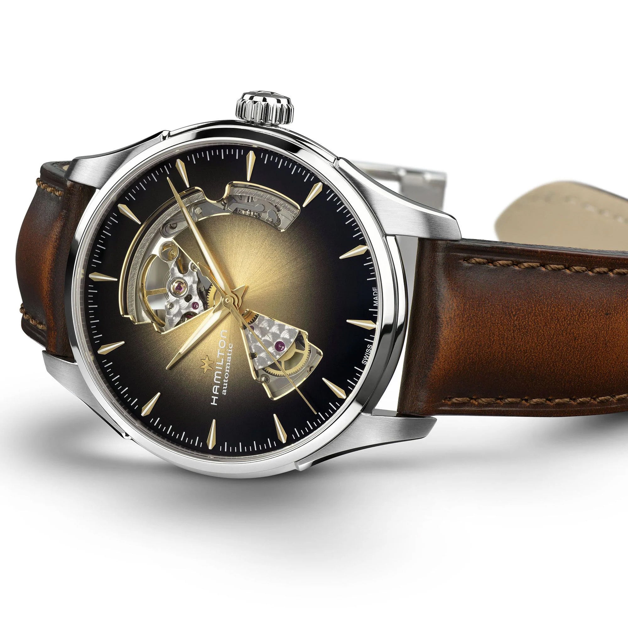 Hamilton Jazzmaster Open Heart Auto 40mm Stainless Steel Case Champagne Gradient Dial