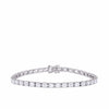 9.00ct TW Lab-Grown Diamond Emerald Cut Tennis Bracelet in 18ct White Gold