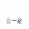 0.50ct TW Lab-Grown Diamond Solitaire Stud Earrings in 18ct White Gold
