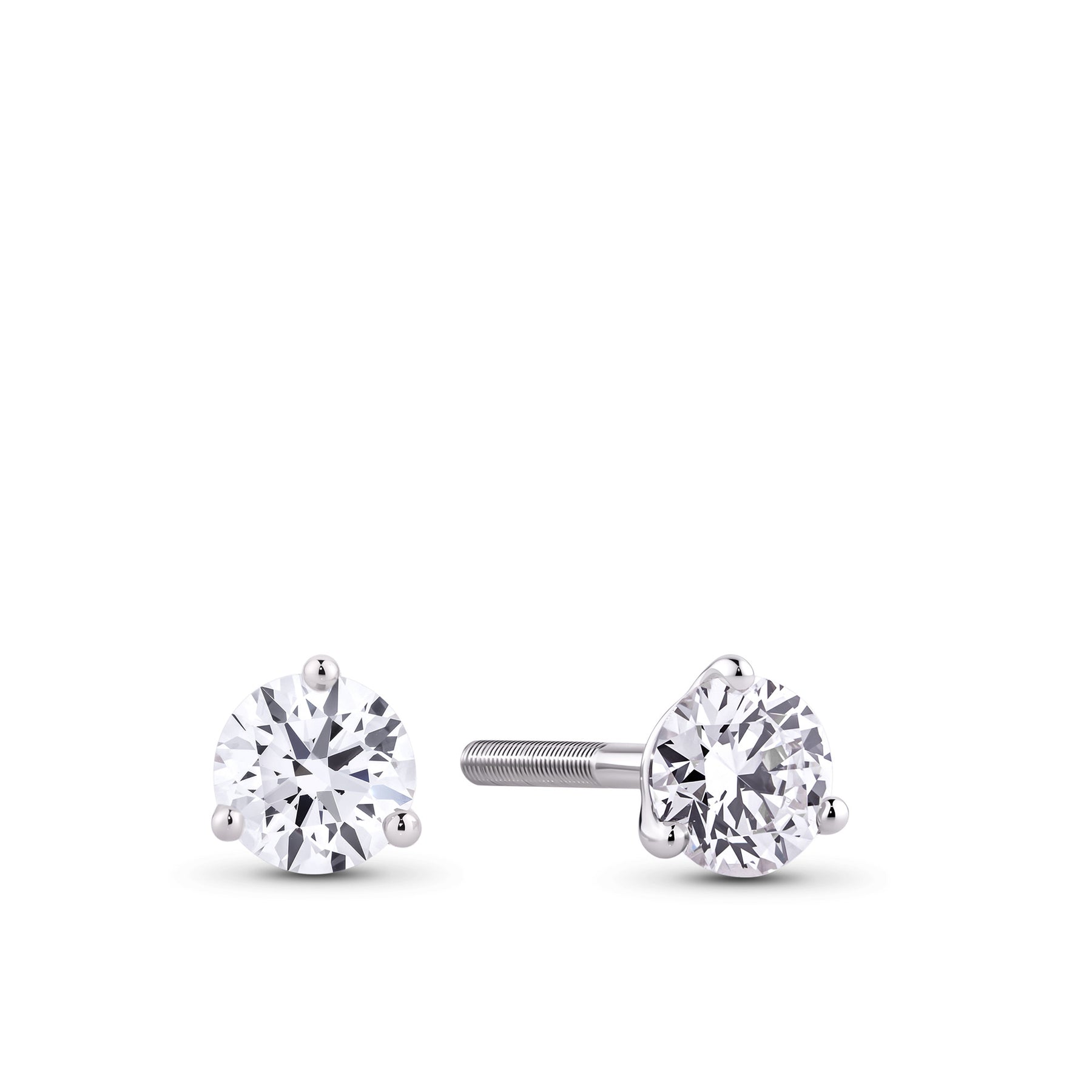 0.50ct TW Lab Grown Diamond Earrings in 18ct White Gold