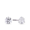 1.50ct TW Lab-Grown Diamond Solitaire Stud Earrings in 18ct White Gold