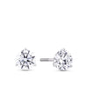 2.00ct TW Lab-Grown Diamond Solitaire Stud Earrings in 18ct White Gold