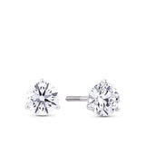 2.00ct TW Lab-Grown Diamond Solitaire Stud Earrings in 18ct White Gold
