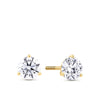 2.00ct TW Lab-Grown Diamond Solitaire Stud Earrings in 18ct Yellow Gold