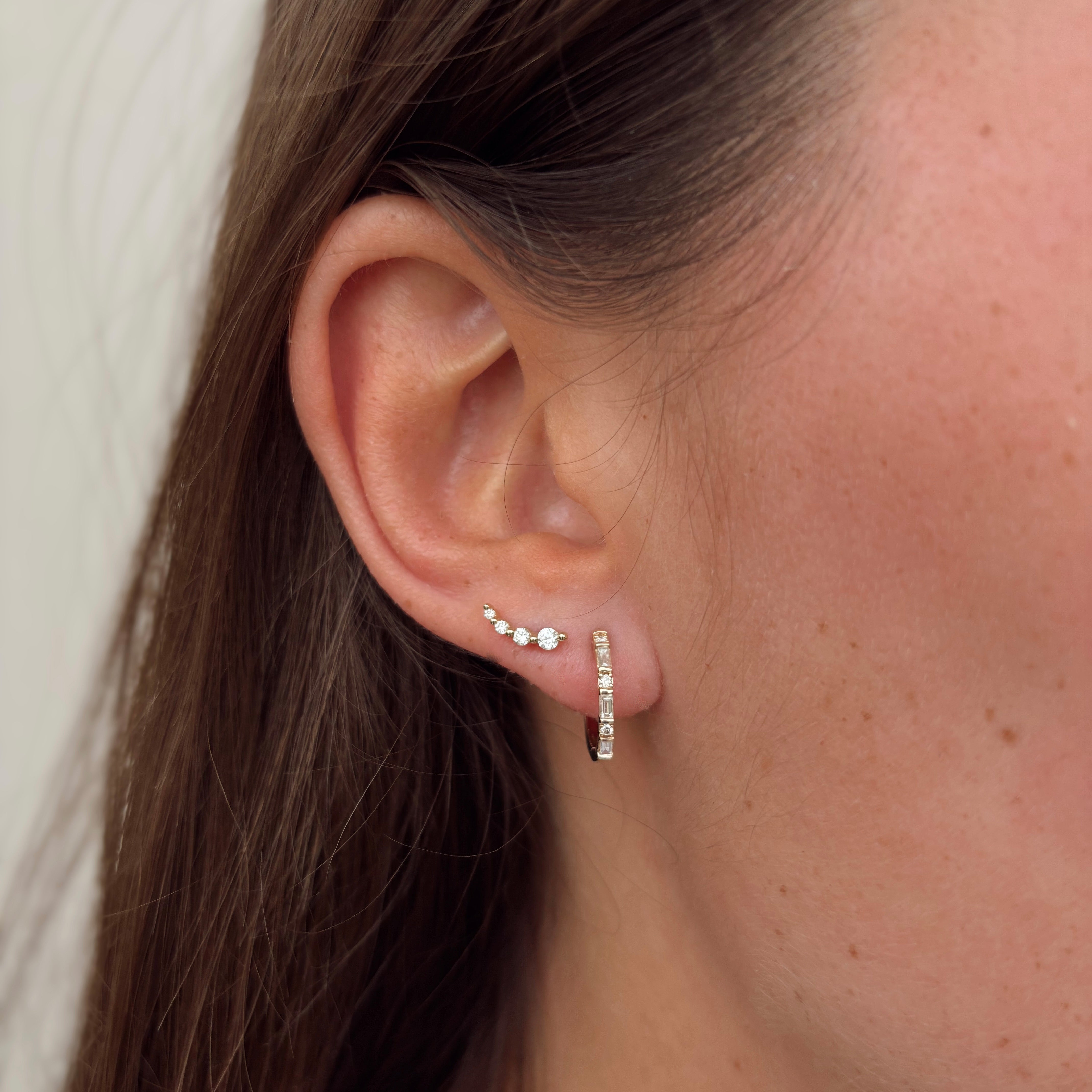 0.20ct TDW Lab-Grown Diamond Stud Earrings in 9ct Yellow Gold