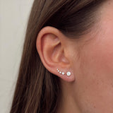 9ct Yellow Gold Earrings Cubic Zirconia Stud Earrings