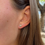 0.25ct TW Lab-Grown Diamond Heart Stud Earrings in 9ct Yellow Gold