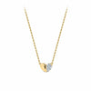0.25ct TW Lab-Grown Diamond Heart Necklace in 9ct Yellow Gold