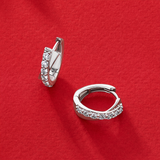 0.50ct TDW Lab-Grown Diamond Huggie Earrings in Sterling Silver