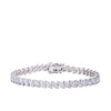 12.00ct TW Lab-Grown Diamond Marquise Cut Diamond Tennis Bracelet in 18ct White Gold