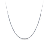 1.00ct TW Lab Grown Half Diamond Tennis Necklace in 9ct White Gold