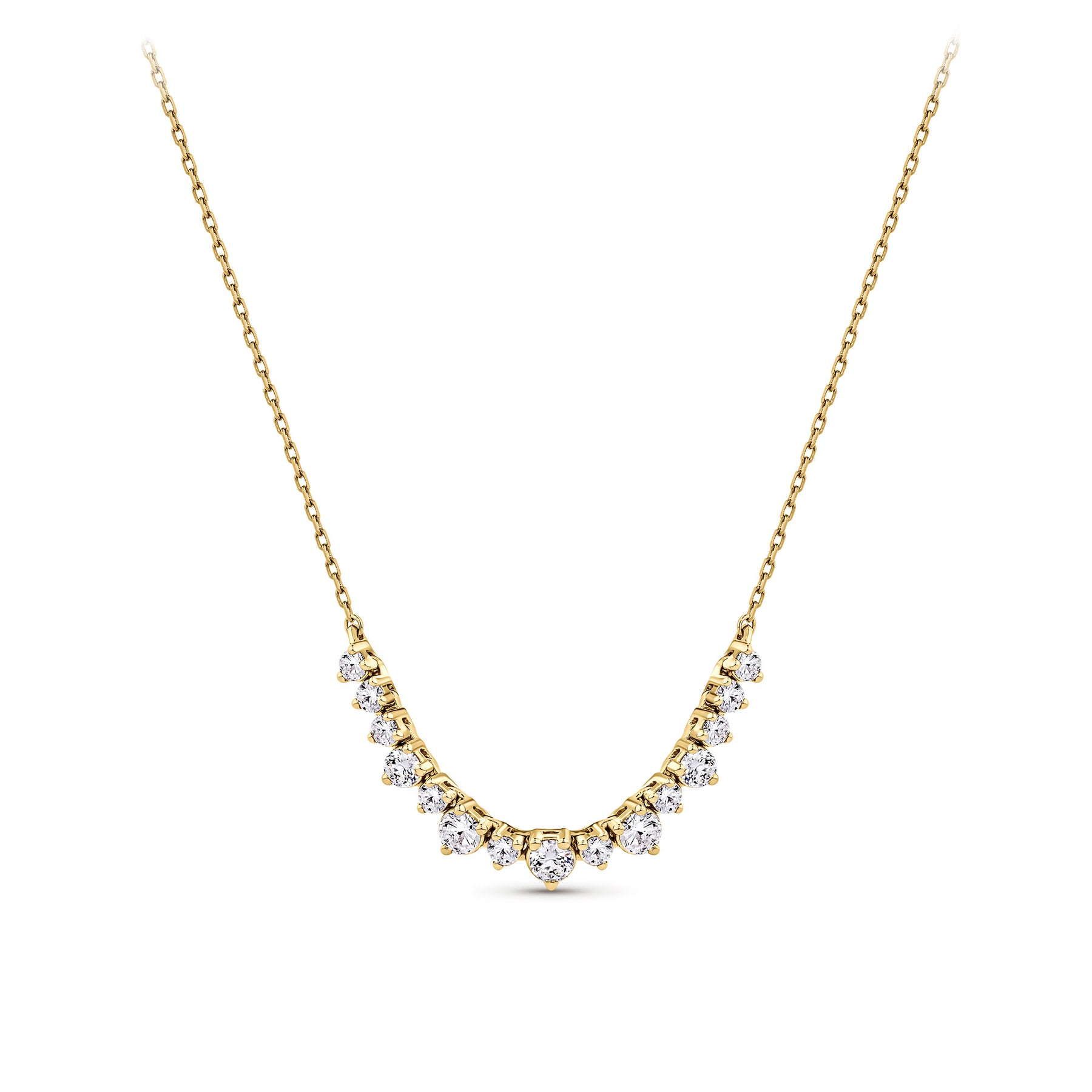 0.50ct TW Lab Grown Diamond Necklace in 9ct Yellow Gold
