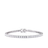 6.00ct TW Lab-Grown Diamond Princess Cut Tennis Bracelet in 18ct White Gold