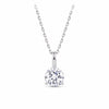 1.00ct TW Lab-Grown Diamond Solitaire Pendant with Chain in 18ct White Gold