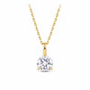 1.00ct TW Lab-Grown Diamond Solitaire Pendant with Chain in 18ct Yellow Gold