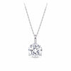 2.00ct TW Lab-Grown Diamond Solitaire Pendant with Chain in 18ct White Gold