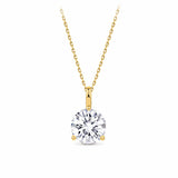 2.00ct TW Lab-Grown Diamond Solitaire Pendant with Chain in 18ct Yellow Gold