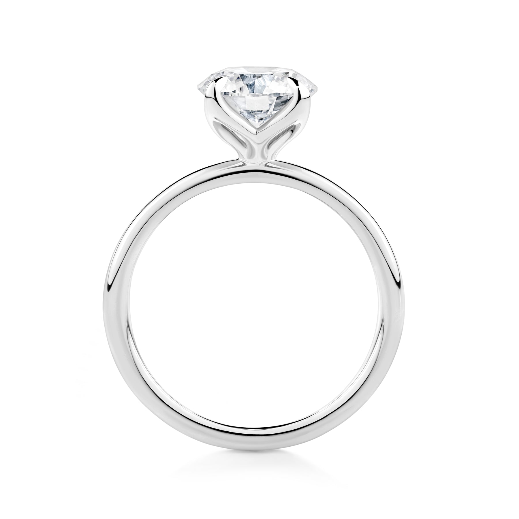 2.00ct Solitaire Round Brilliant-Cut GIA-Certified Lab Grown Diamond Engagement Ring in 18ct White Gold