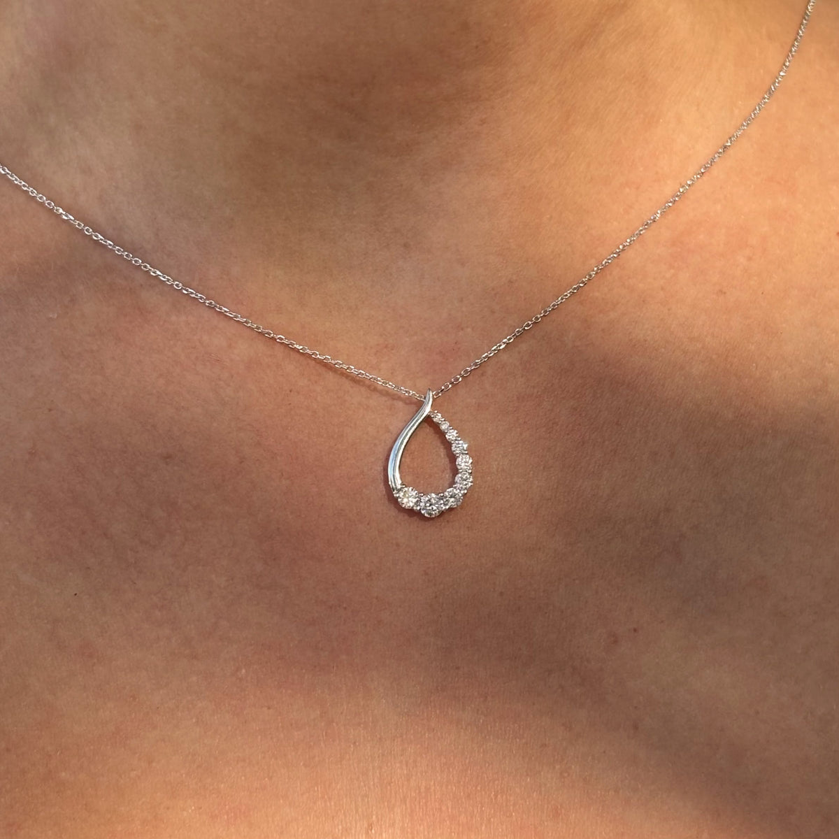 1.00ct TDW Lab-Grown Diamond Pendant and Earrings Set in Sterling Silver