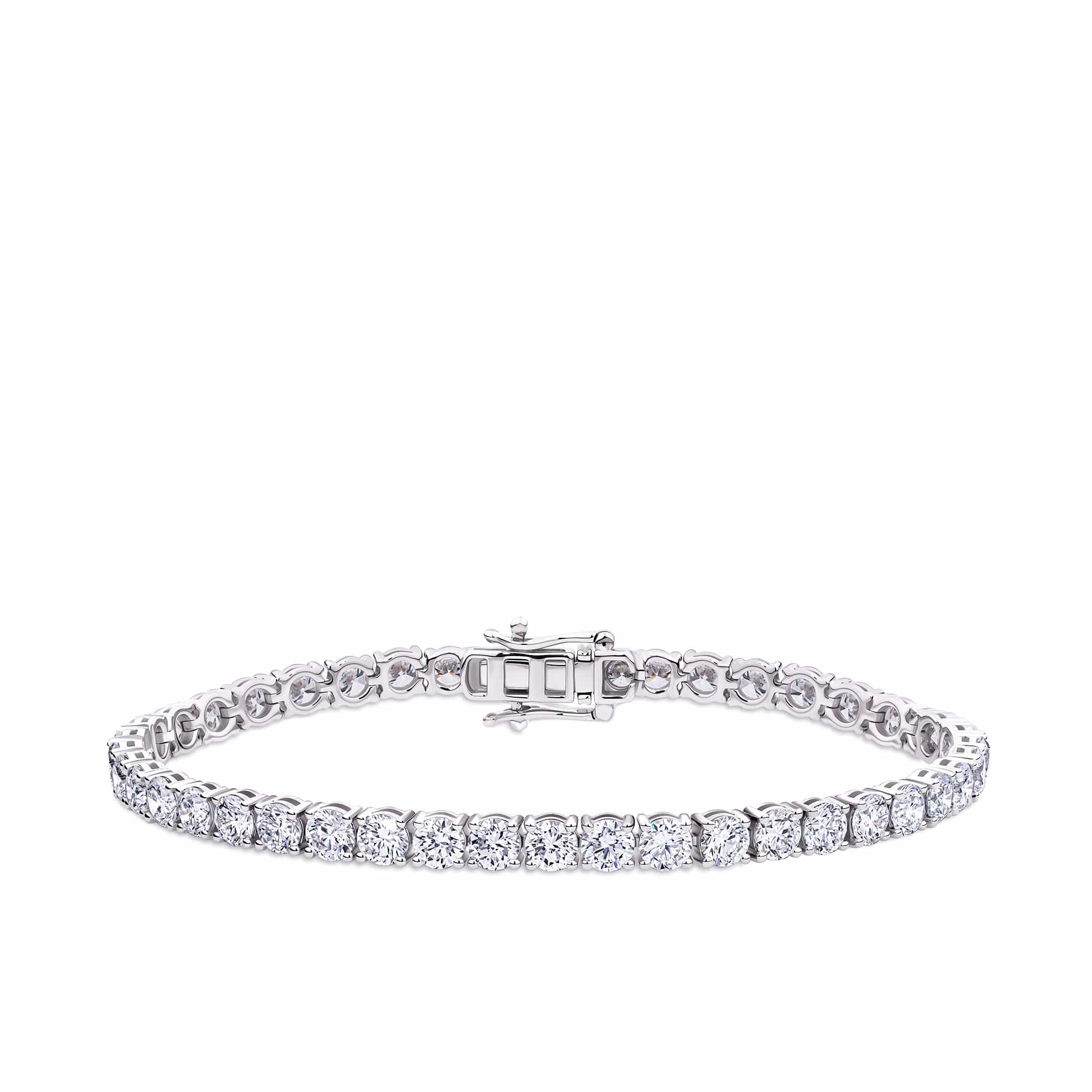 10.00ct TW Lab-Grown Diamond Tennis Bracelet in 18ct White Gold