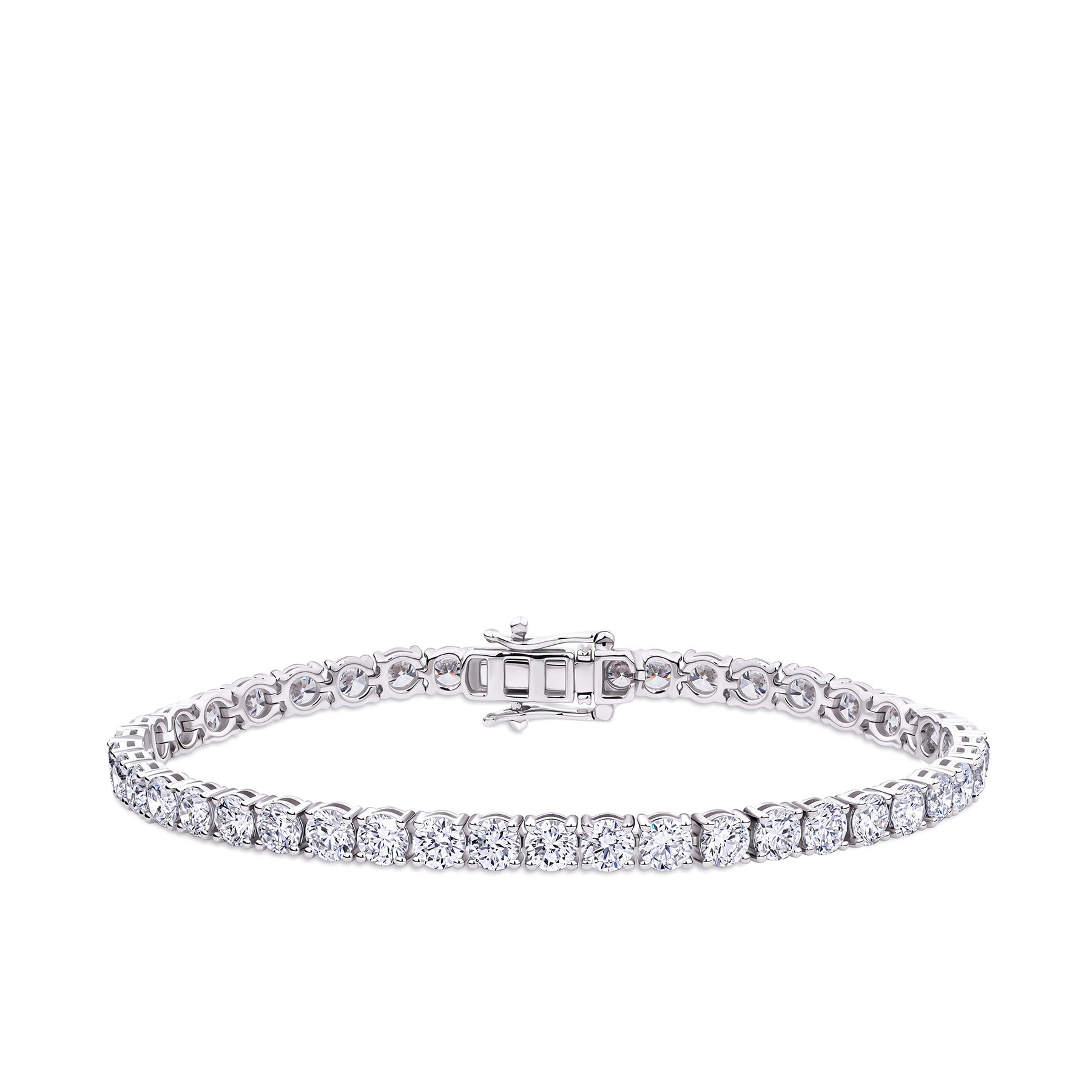10.00ct TW Lab Grown Diamond Tennis Bracelet in 18ct White Gold