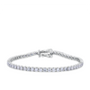 6.00ct TW Lab-Grown Diamond Tennis Bracelet in 18ct White Gold