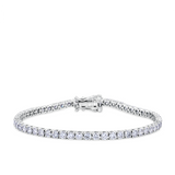 6.00ct TW Lab-Grown Diamond Tennis Bracelet in 18ct White Gold