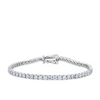 6.00ct TW Lab-Grown Diamond Tennis Bracelet in 18ct White Gold