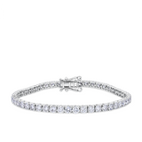 8.00ct TW Lab-Grown Diamond Tennis Bracelet in 18ct White Gold
