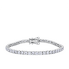8.00ct TW Lab-Grown Diamond Tennis Bracelet in 18ct White Gold