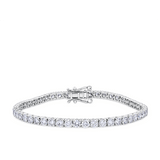 8.00ct TW Lab-Grown Diamond Tennis Bracelet in 18ct White Gold