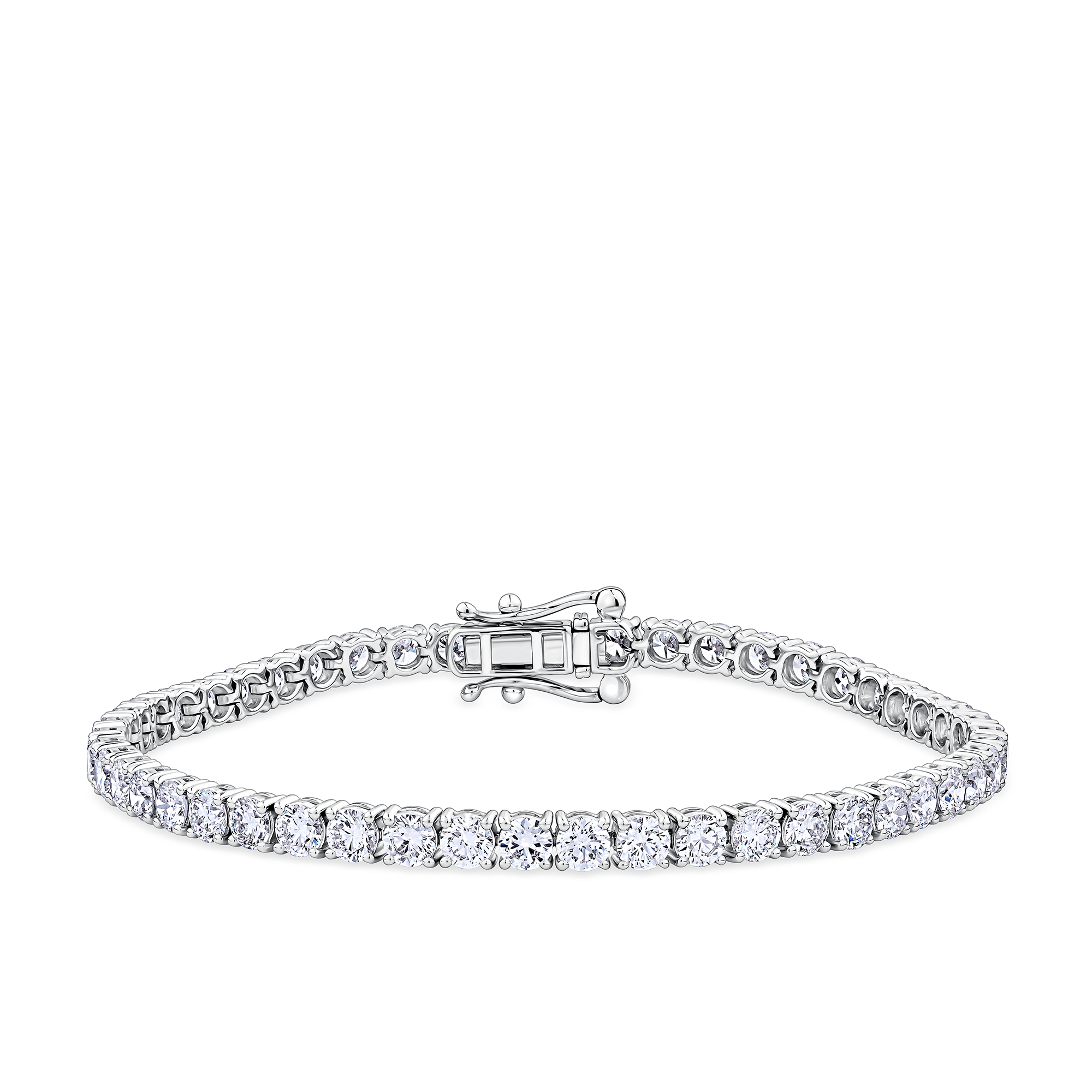 8.00ct TW Lab-Grown Diamond Tennis Bracelet in 18ct White Gold