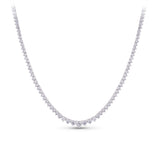 6.00ct TW Lab-Grown Diamond Graduated Necklace in 18ct White Gold