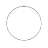 10.00ct TW Lab-Grown Diamond Tennis Necklace in 18ct White Gold