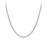 10.00ct TW Lab-Grown Diamond Tennis Necklace in 18ct White Gold