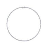 12.00ct TW Lab-Grown Diamond Tennis Necklace in 18ct White Gold