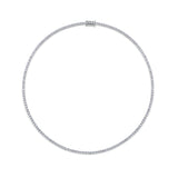 8.00ct TW Lab-Grown Diamond Tennis Necklace in 18ct White Gold