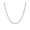 8.00ct TW Lab-Grown Diamond Tennis Necklace in 18ct White Gold