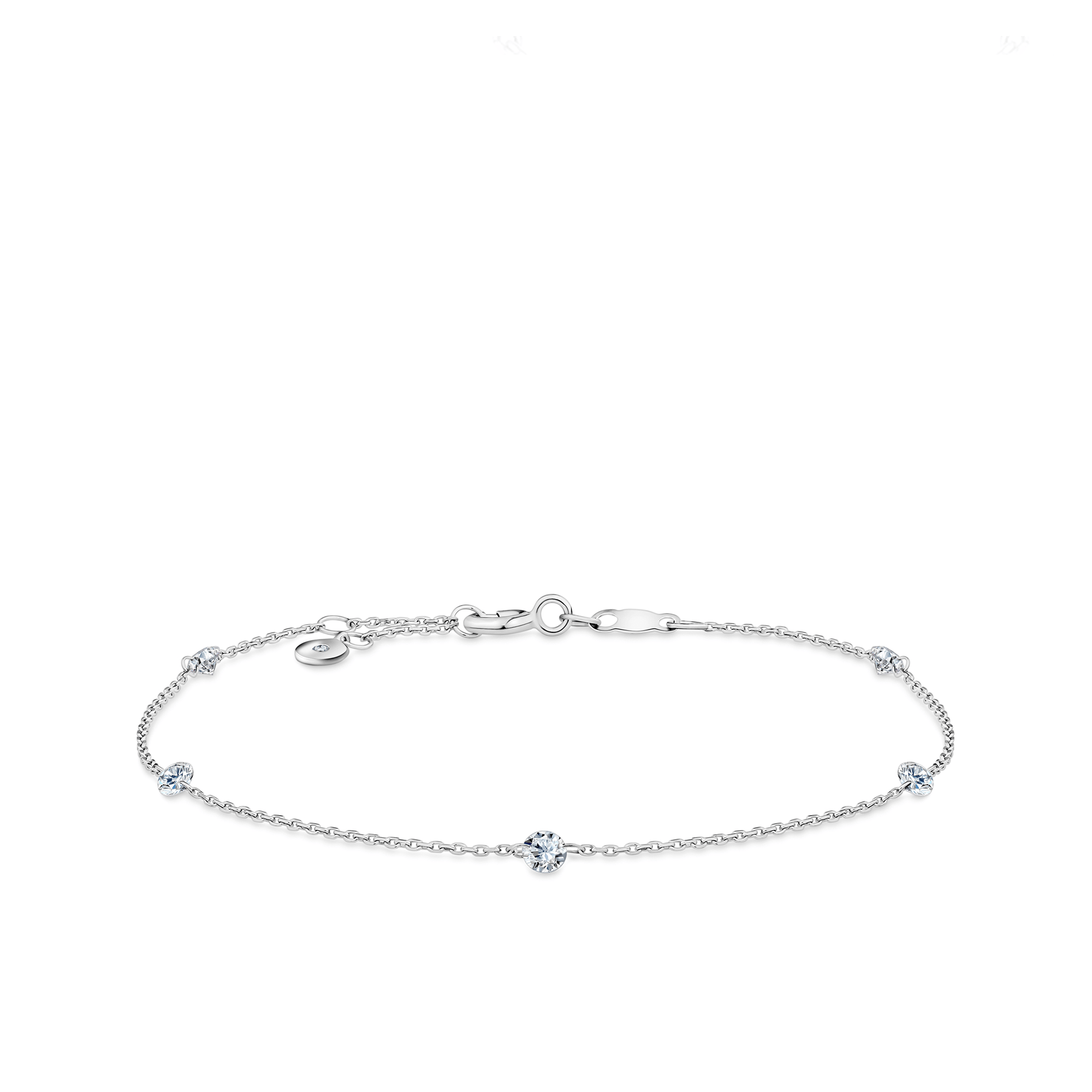 Lab-Grown Diamond Bracelet in Sterling Silver