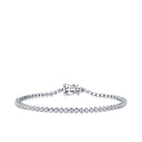 1.00ct TW Lab-Grown Diamond Tennis Bracelet in 9ct White Gold