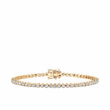 2.00ct TW Lab-Grown Diamond Tennis Bracelet in 9ct Yellow Gold