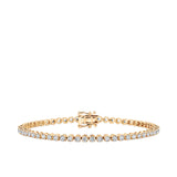 3.00ct TW Lab-Grown Diamond Tennis Bracelet in 9ct Yellow Gold