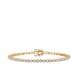 3.00ct TW Lab-Grown Diamond Tennis Bracelet in 9ct Yellow Gold