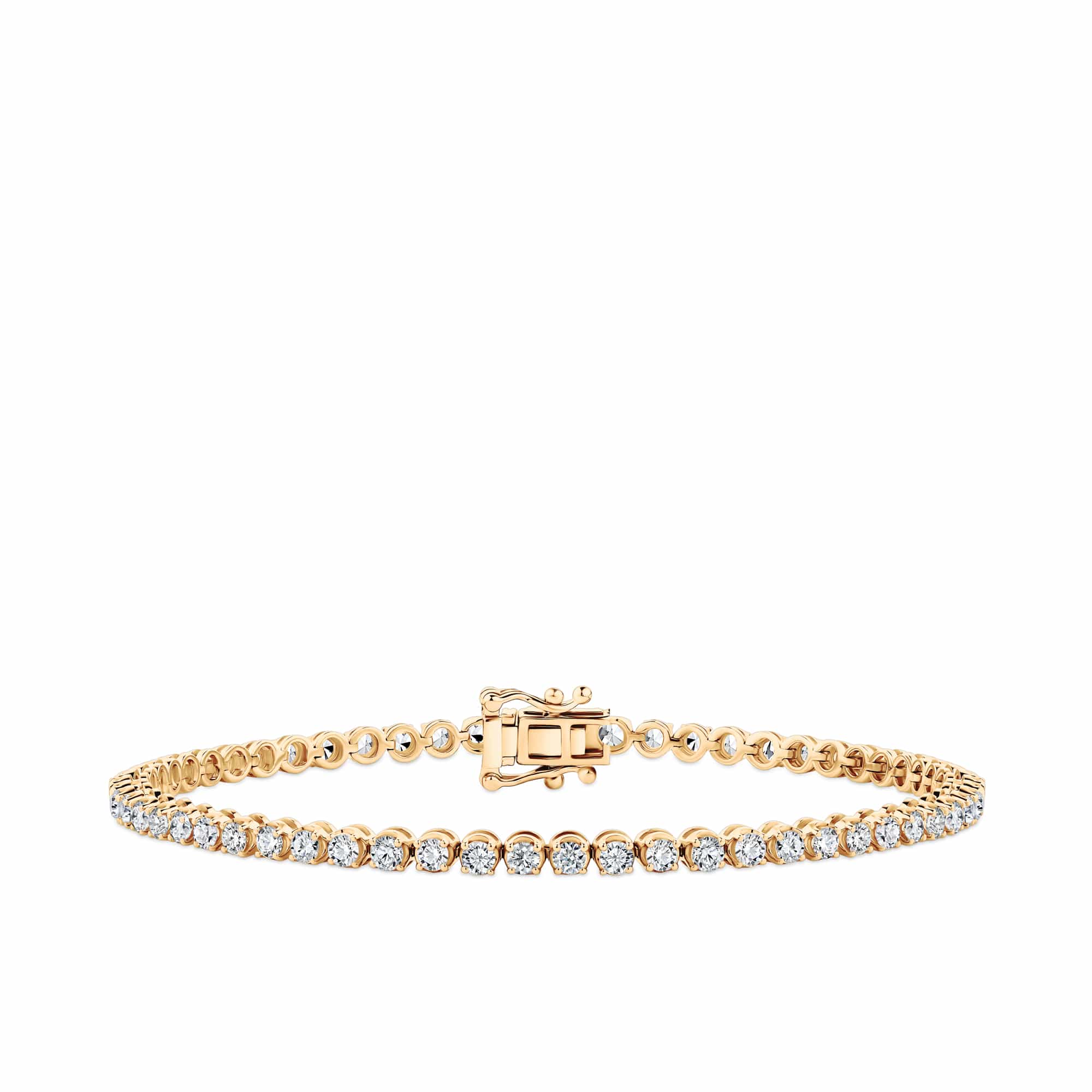 3.00ct TW Lab-Grown Diamond Tennis Bracelet in 9ct Yellow Gold