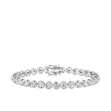 7.00ct TW Lab-Grown Diamond Tennis Bracelet in 18ct White Gold