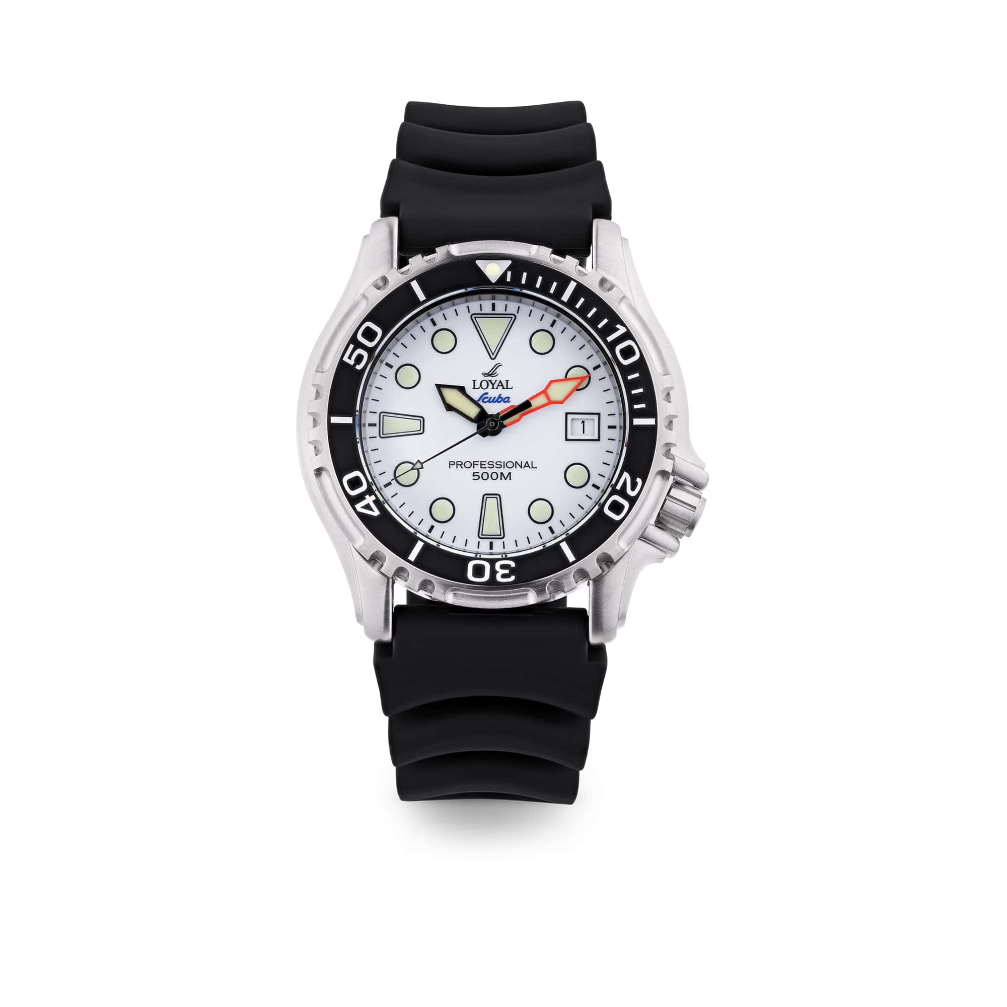 Loyal Scuba Professional Men’s 41.50mm Quartz White