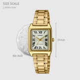 Casio Vintage LTPV007G-9B Gold Tone Roman Numeral Women's Watch