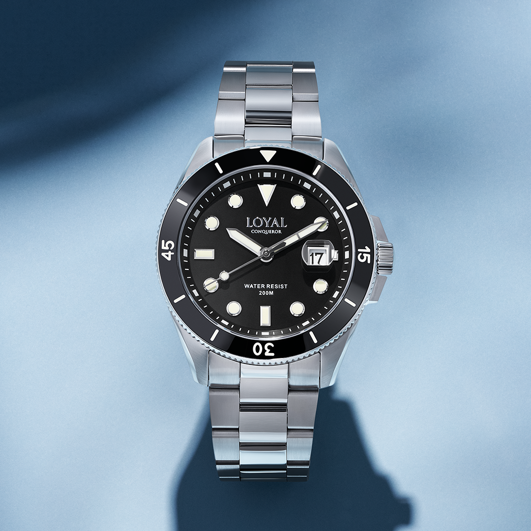 Loyal Conqueror Quartz Men's 44mm Watch 05C93GBA1A, from the front lifestyle shot