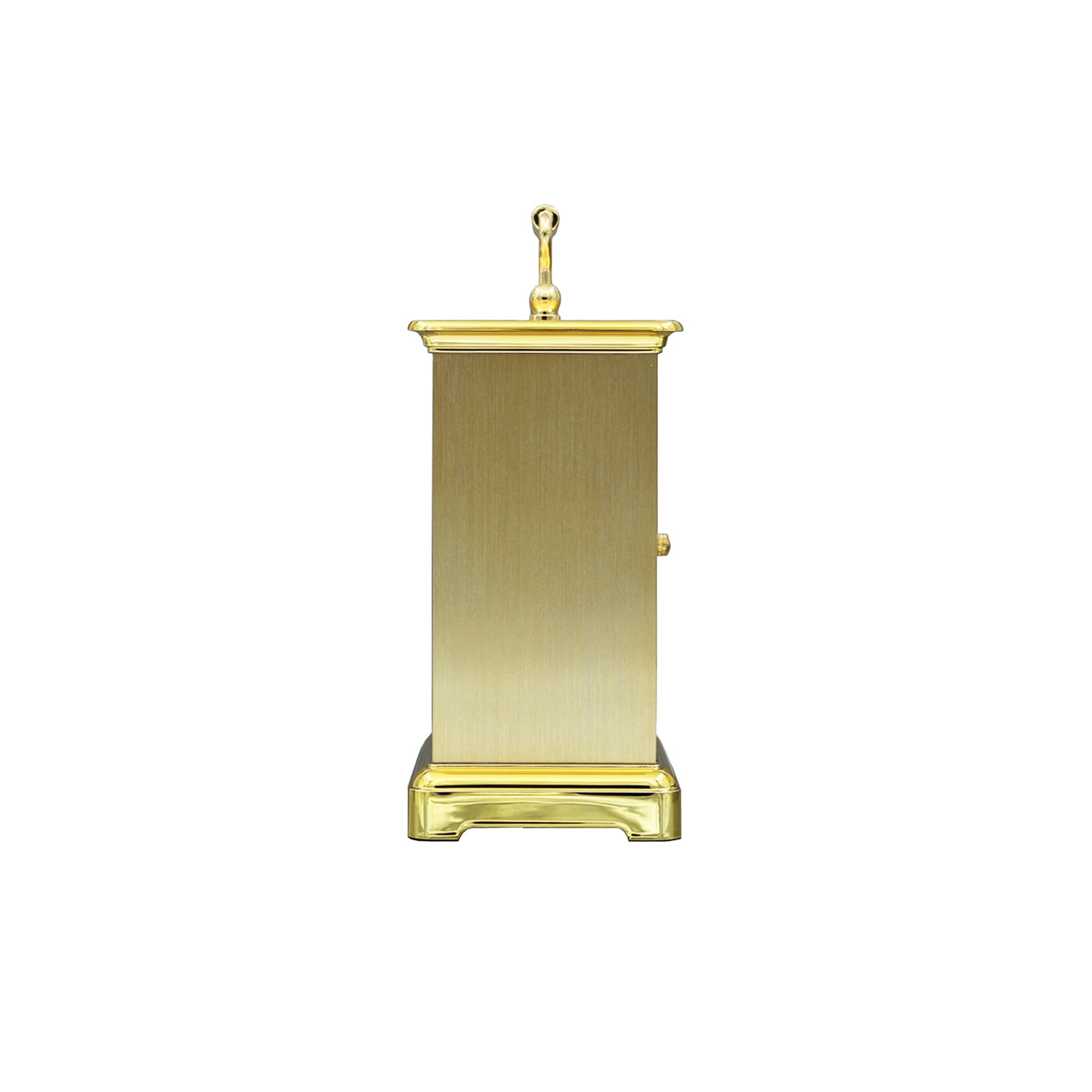 Seiko Rectangular White Quartz Table Clock QHE093-G