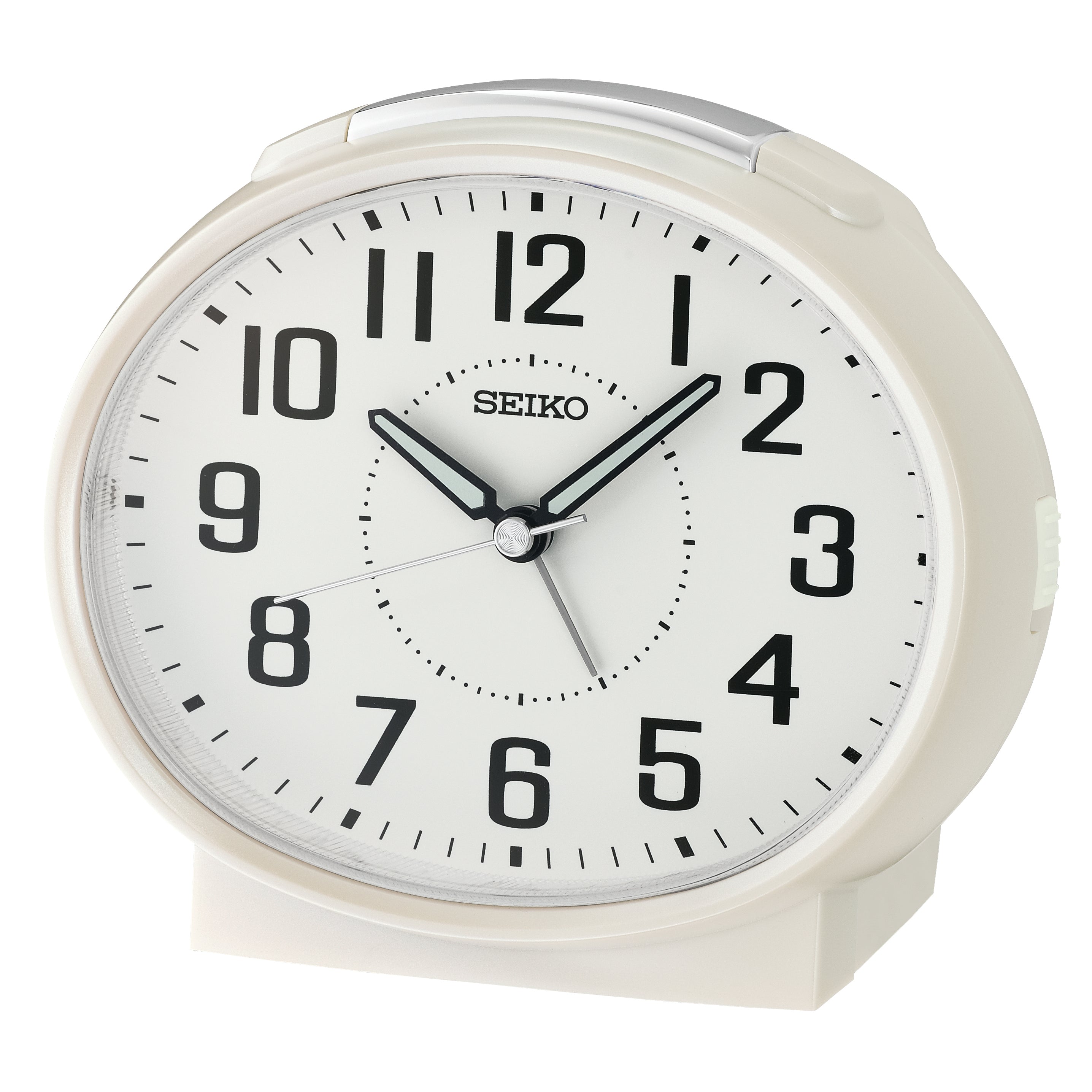 Seiko Rectangular White Quartz Alarm Clock QHK059-W – Wallace Bishop